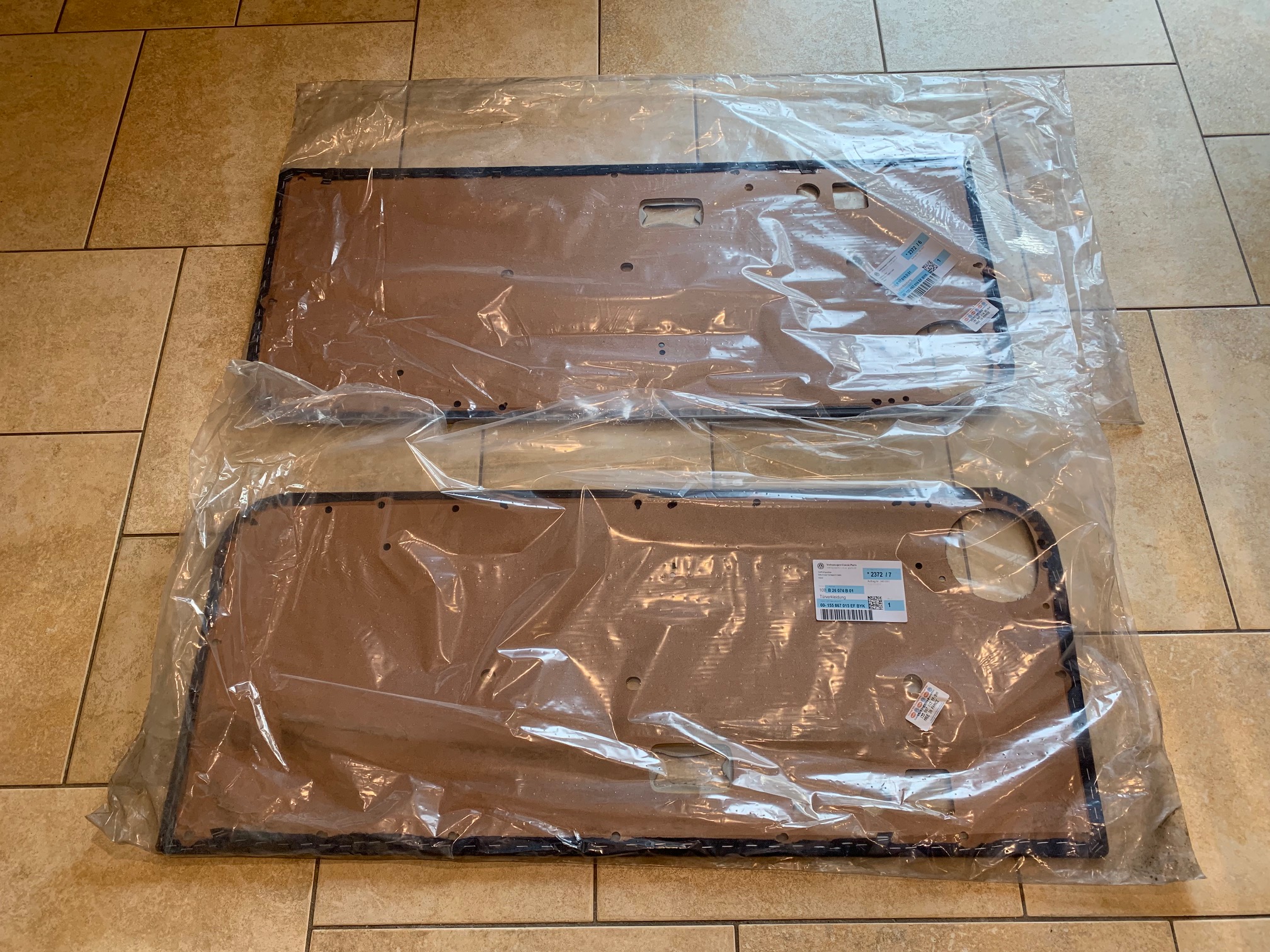 Door trimpanels for Golf 1 Convertible Rivage 155867015 & 016EF BYK