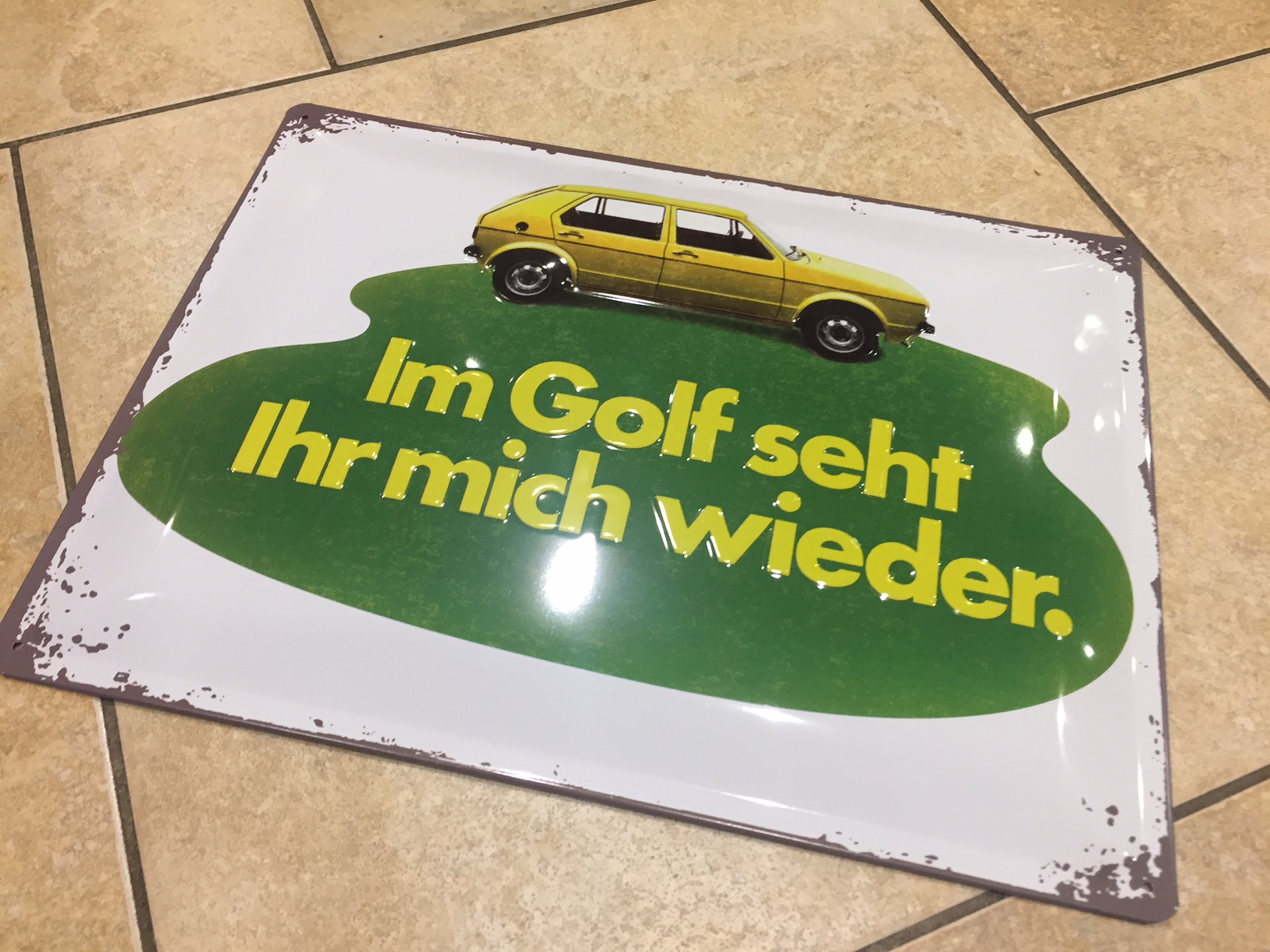 Mk1 Golf Tin metal sign - Image 3