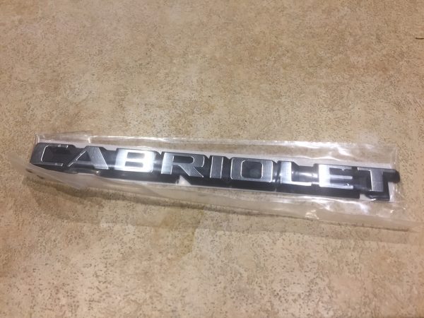 Mk1 Convertible Cabriolet Badge 155853687F - Image 3