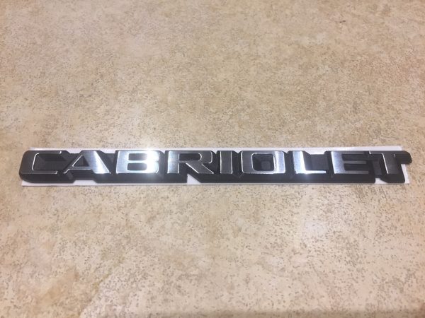 Mk1 Convertible Cabriolet Badge 155853687F - Image 2