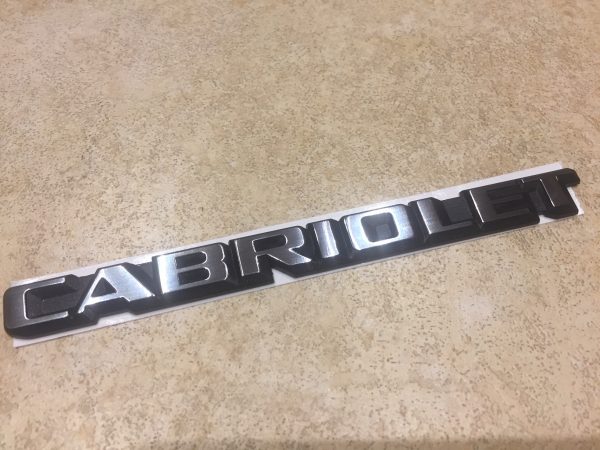Mk1 Convertible Cabriolet Badge 155853687F