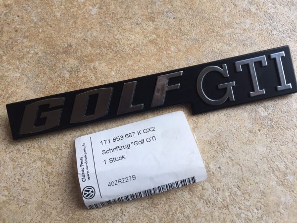 Mk1 Golf Rear Badge 'GOLF GTI' 171853687K - Image 4