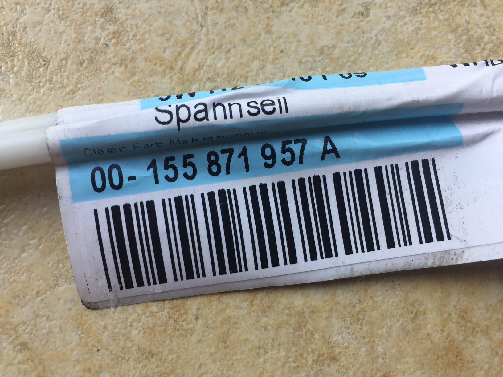 Mk1 Golf Cabriolet Tension Hood Wire - 155871957A