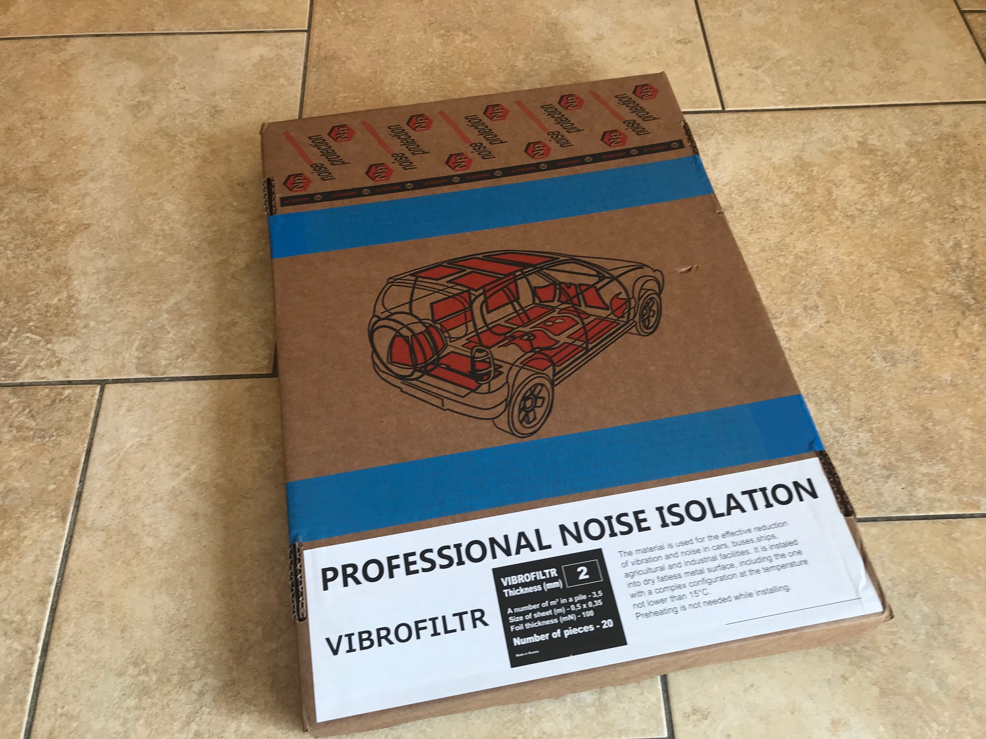 VIBROFILTR Sound Deadening Mats 2 mm 350 X 500 mm (Box of 20) - Image 3