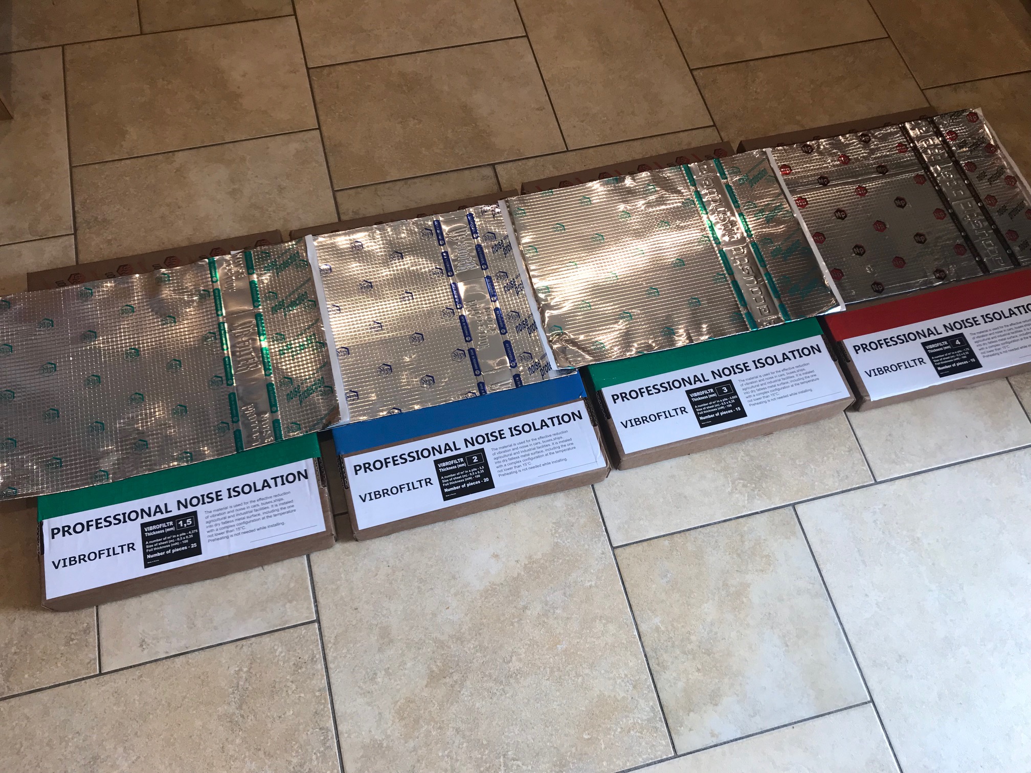 VIBROFILTR Sound Deadening Mats 2 mm 350 X 500 mm (Box of 20) - Image 5
