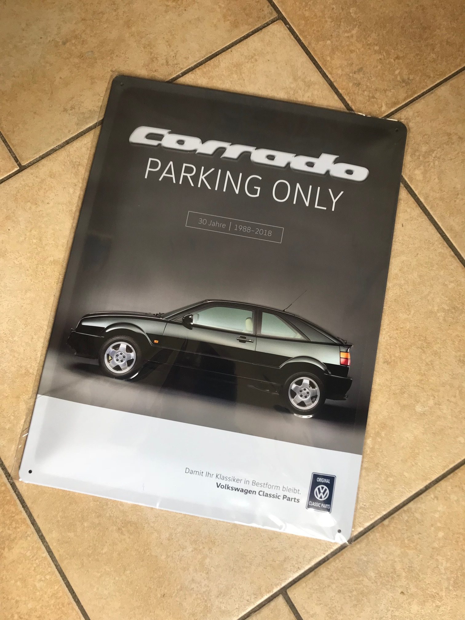 Corrado Parking Only Metal Sign - Image 4