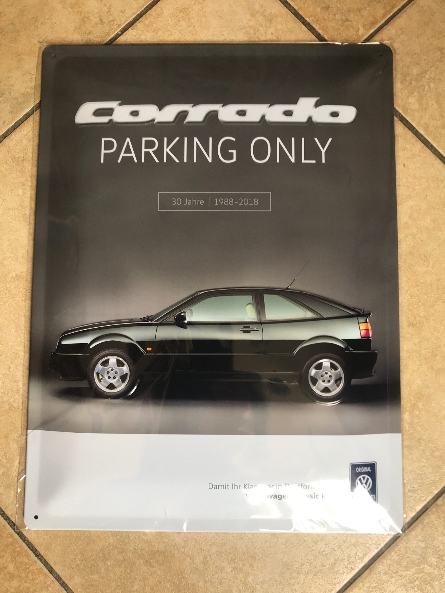Corrado Parking Only Metal Sign - Image 3