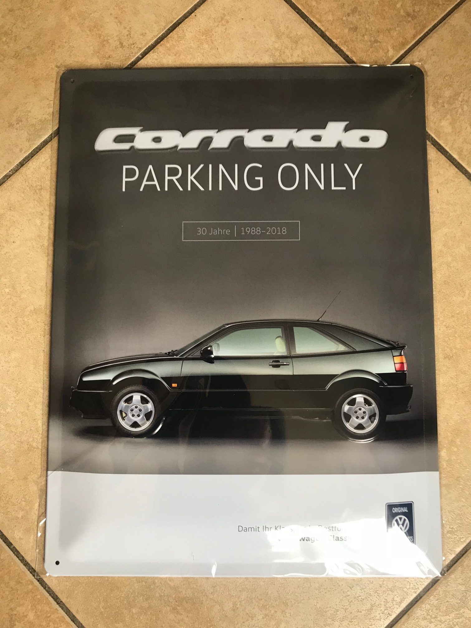 Corrado Parking Only Metal Sign - Image 2