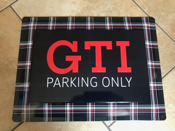 GTI Parking ONLY Metal Sign Landscape - Image 3