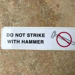 'Do Not Strike' Sticker