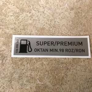 Super/Premium Fuel Sticker 036000263