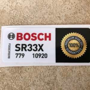 Bosch SR33X Sticker