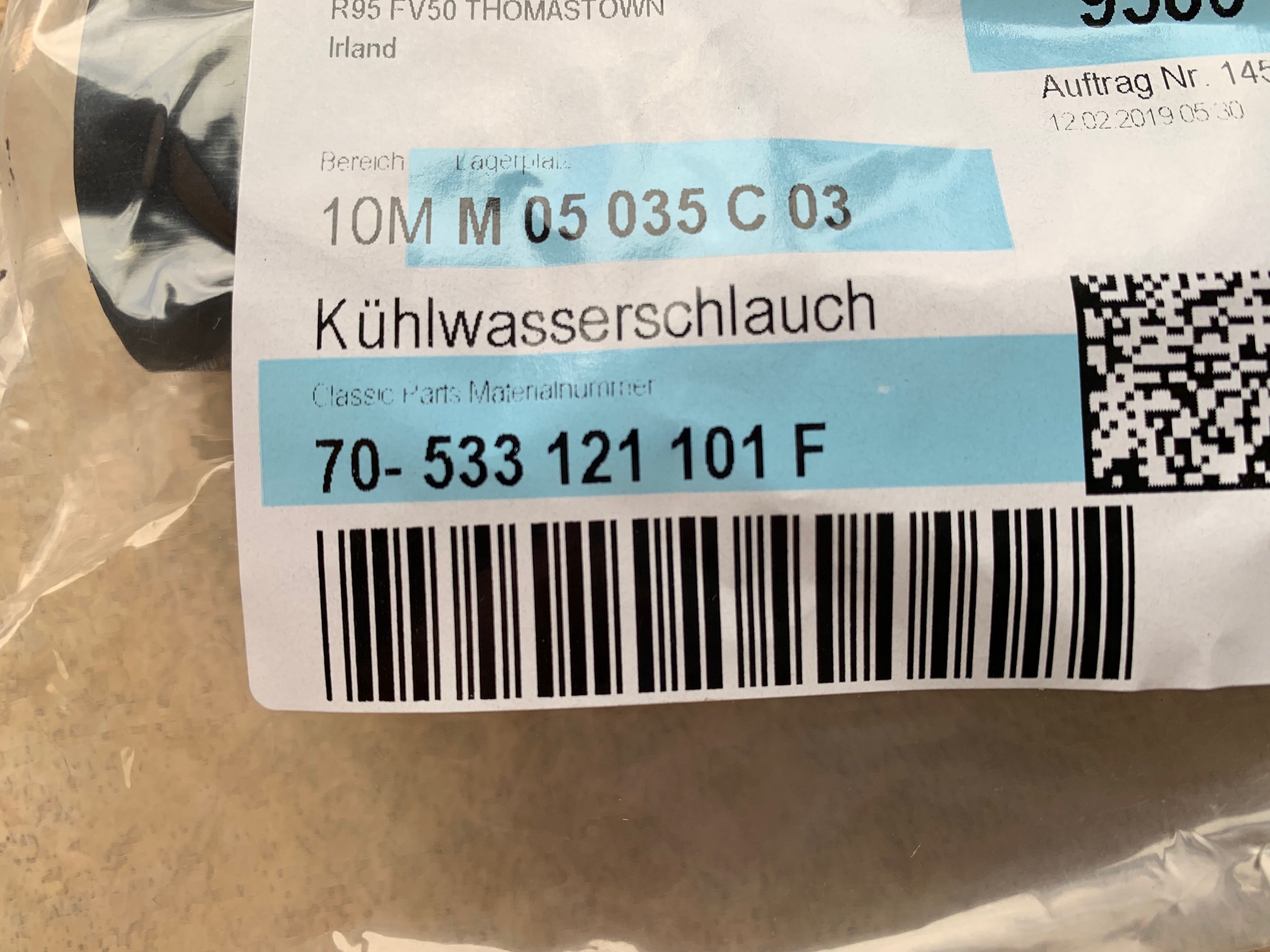 Coolant Hose 533121101F - Image 5
