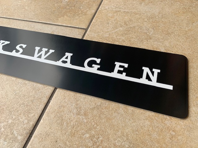Show Licence plate in Classic Volkswagen text - Image 2