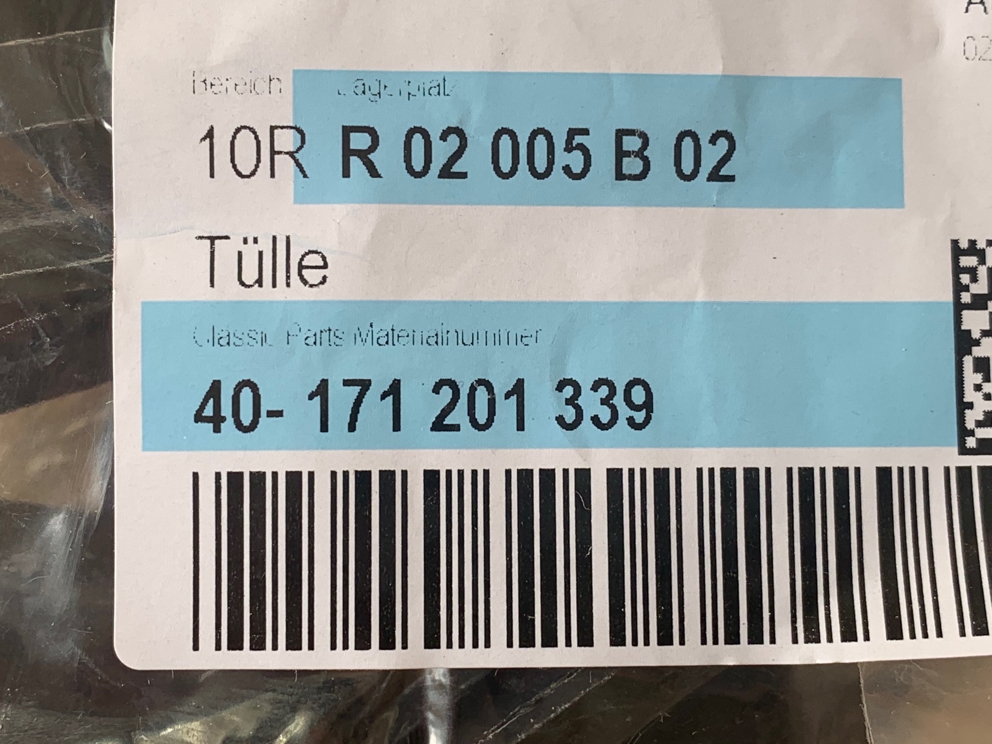 Fuel Line Grommet 171201339 VW Golf 1