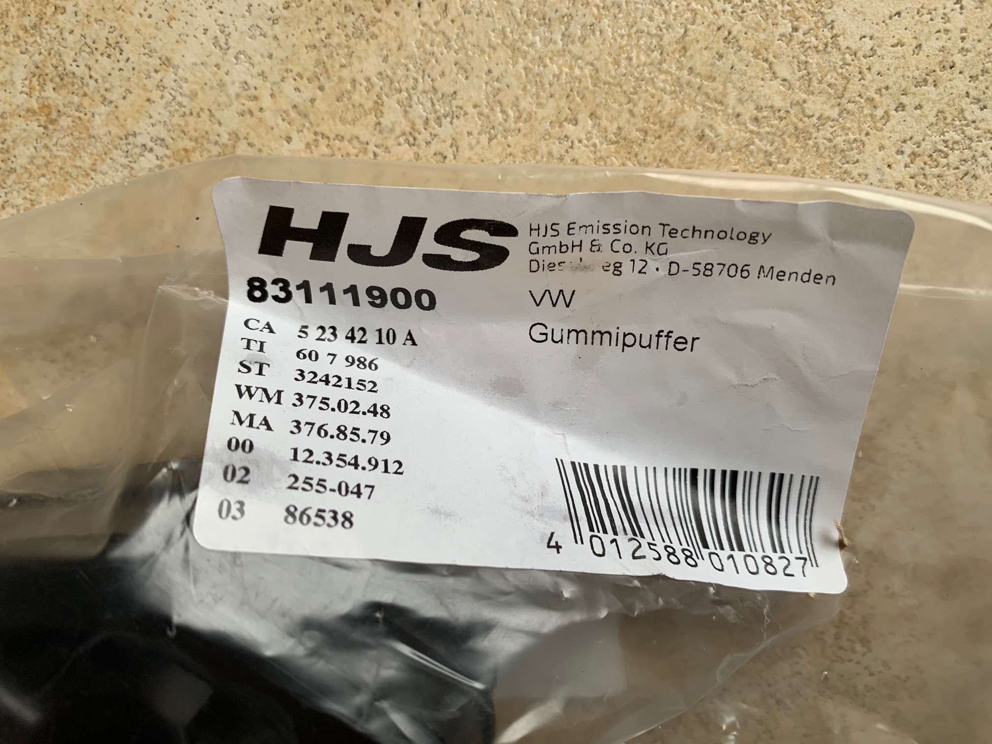 Exhaust rubber, rear silencer Golf 1 convertible 1H0253147B - Image 4